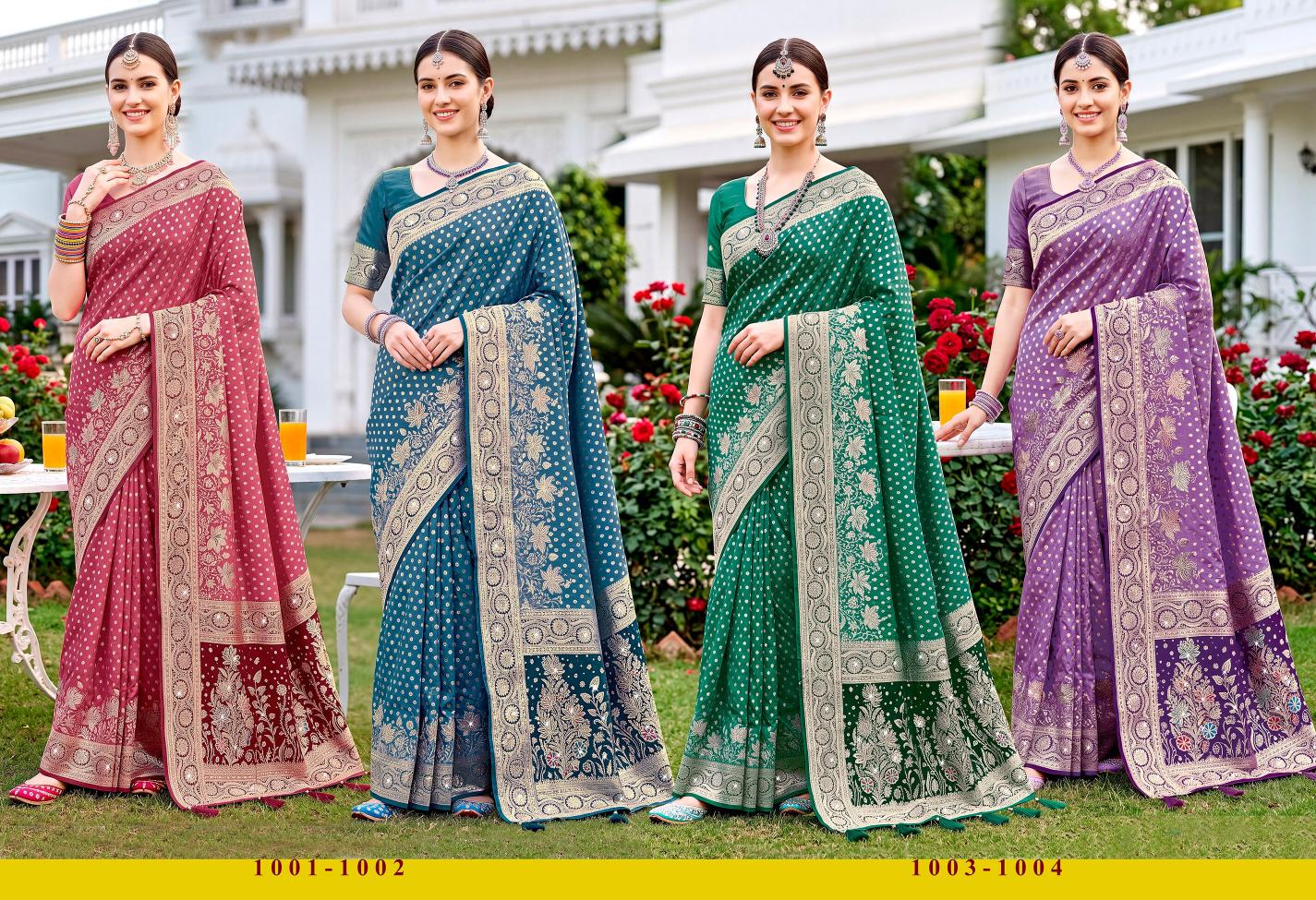 Saroj Priyamilan satin saroski vol.1 Silk saree in surat with price wholesale