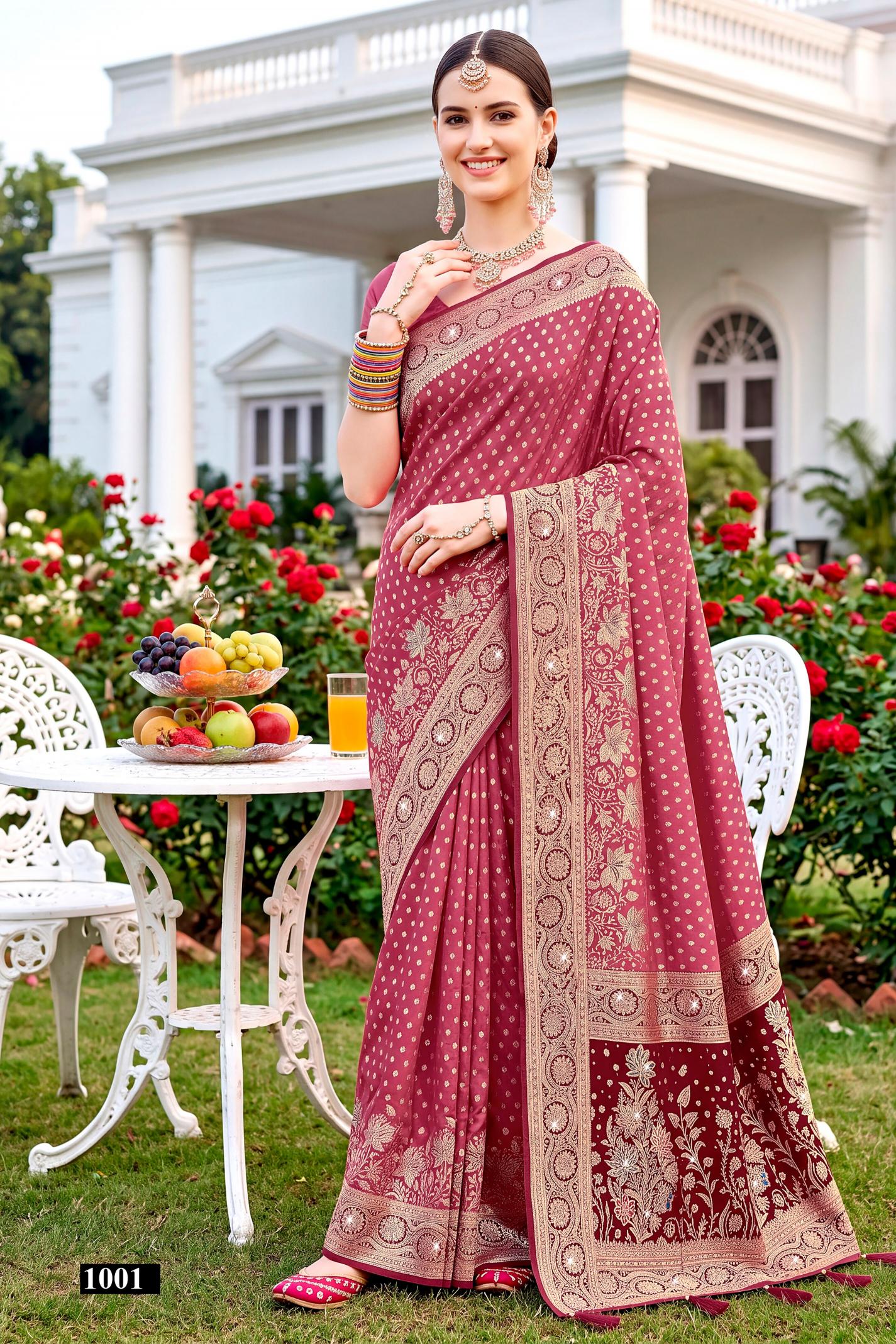 Saroj Priyamilan satin saroski vol.1 Silk saree in surat with price wholesale