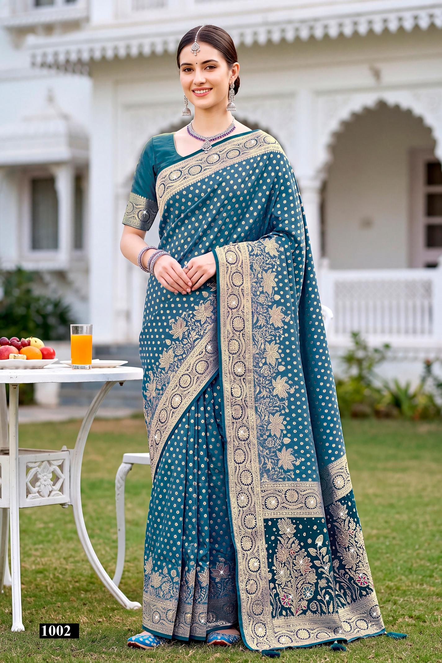 Saroj Priyamilan satin saroski vol.1 Silk saree in surat with price wholesale