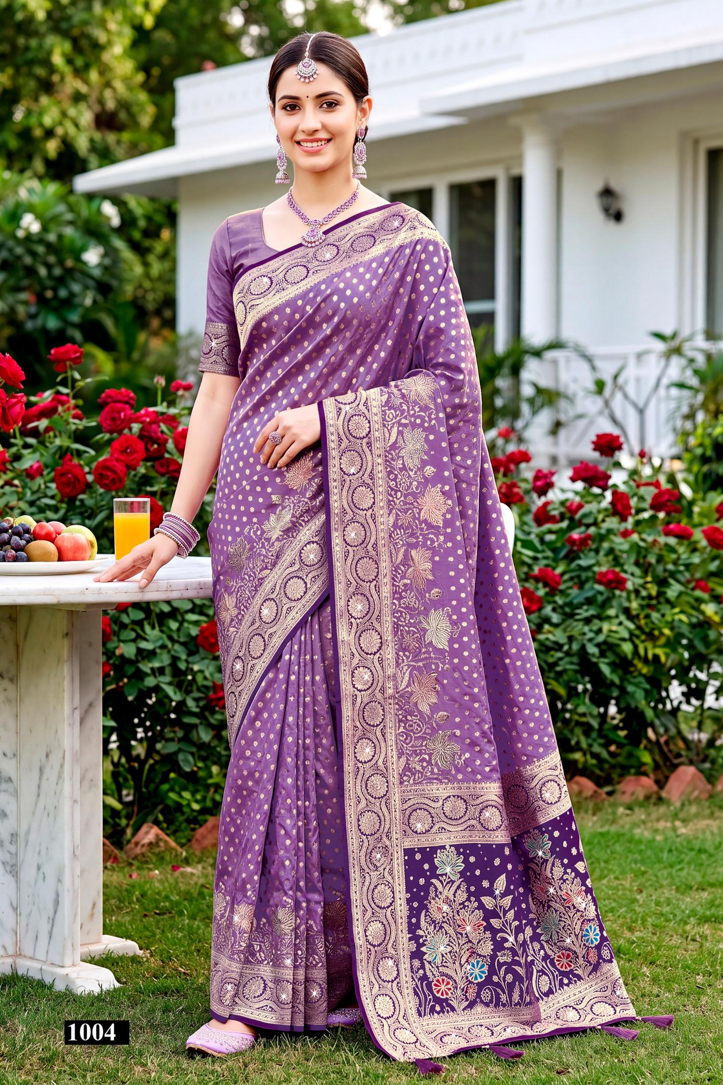 Saroj Priyamilan satin saroski vol.1 Silk saree in surat with price wholesale