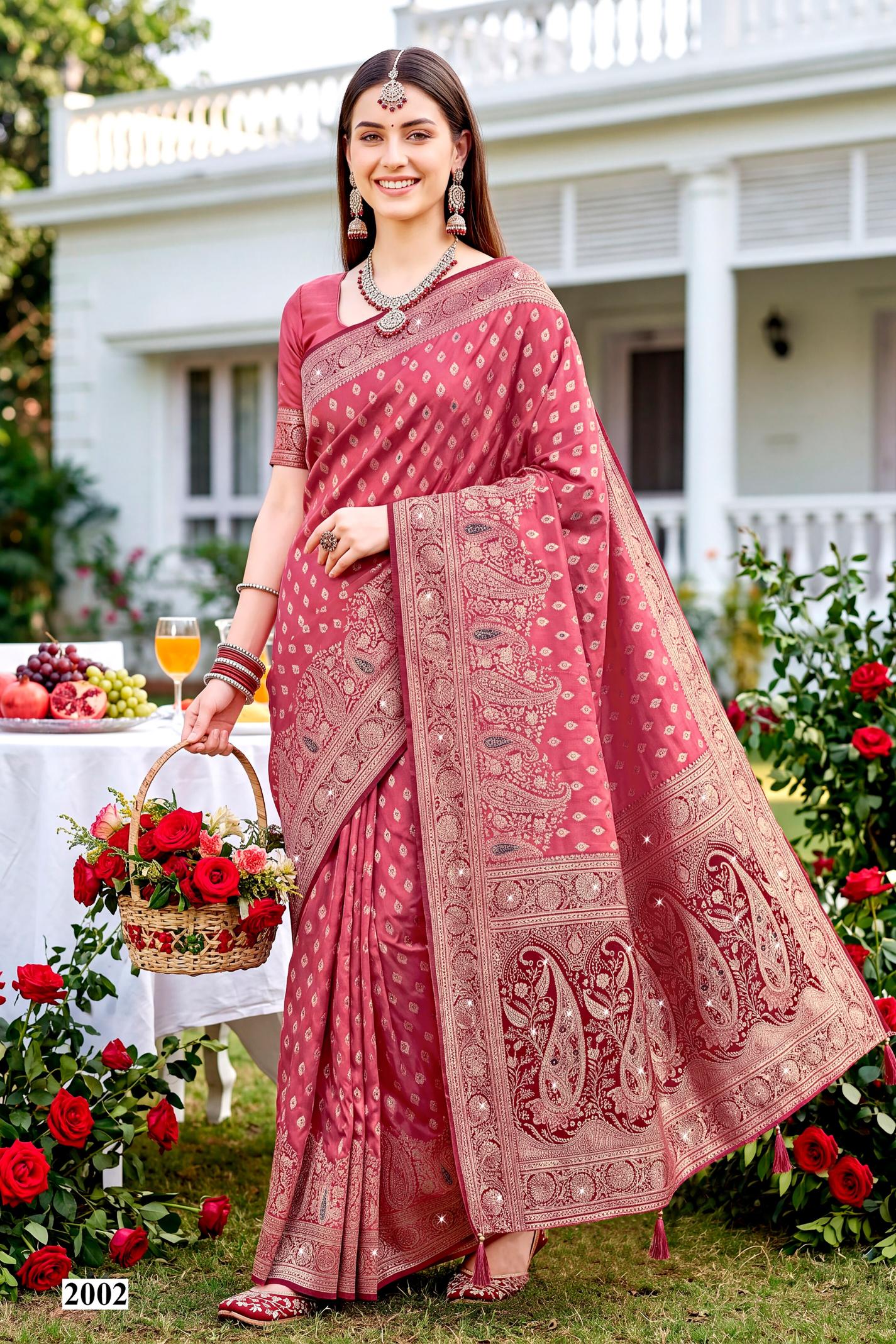 Saroj Priyamilan satin saroski vol.2 Silk saree in surat with price wholesale