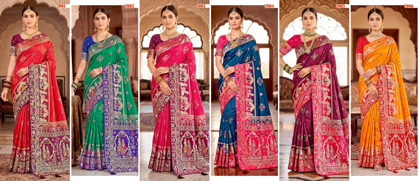 Saroj  Ravina satin saroski vol.2 Silk saree in surat price wholesale