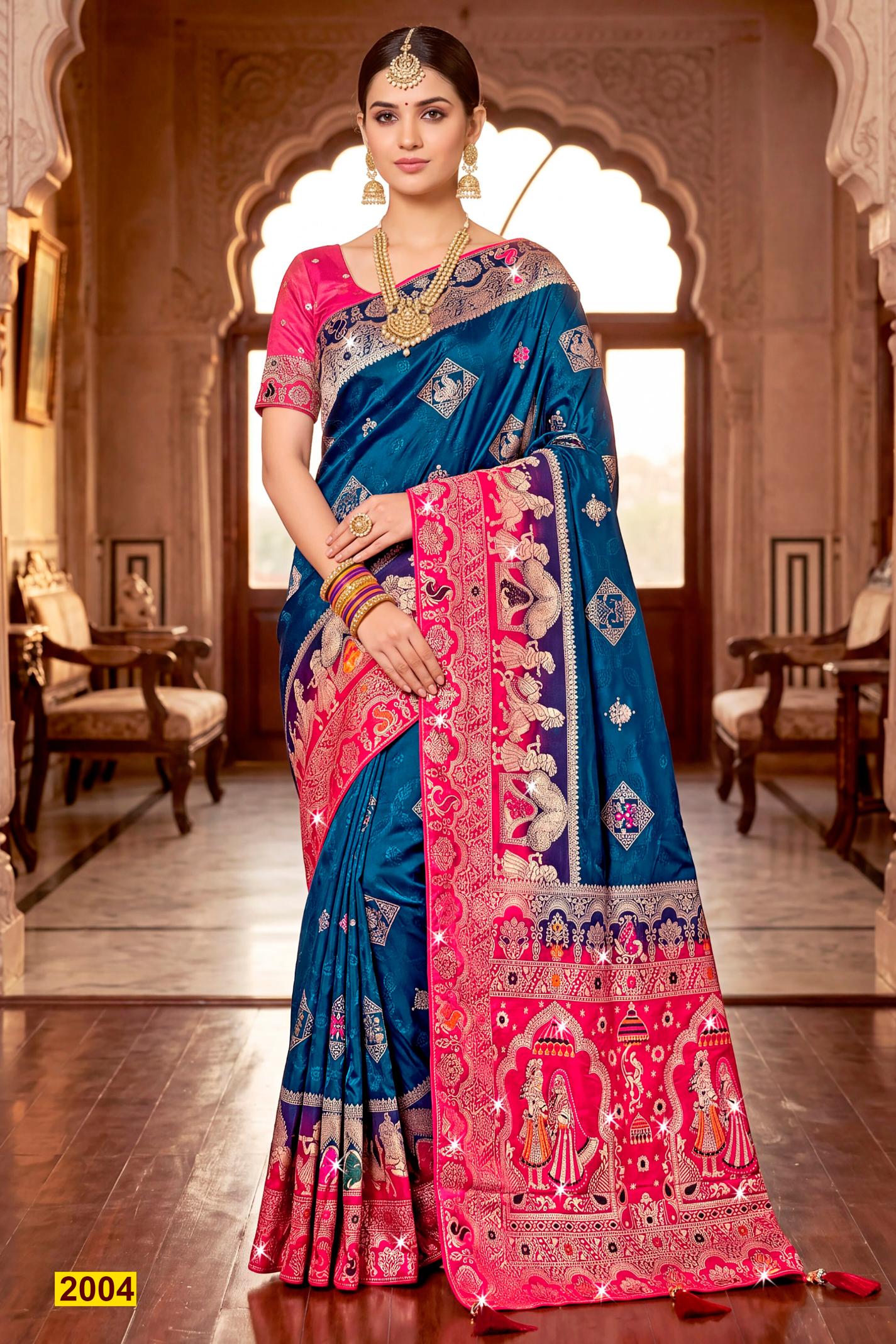Saroj  Ravina satin saroski vol.2 Silk saree in surat price wholesale