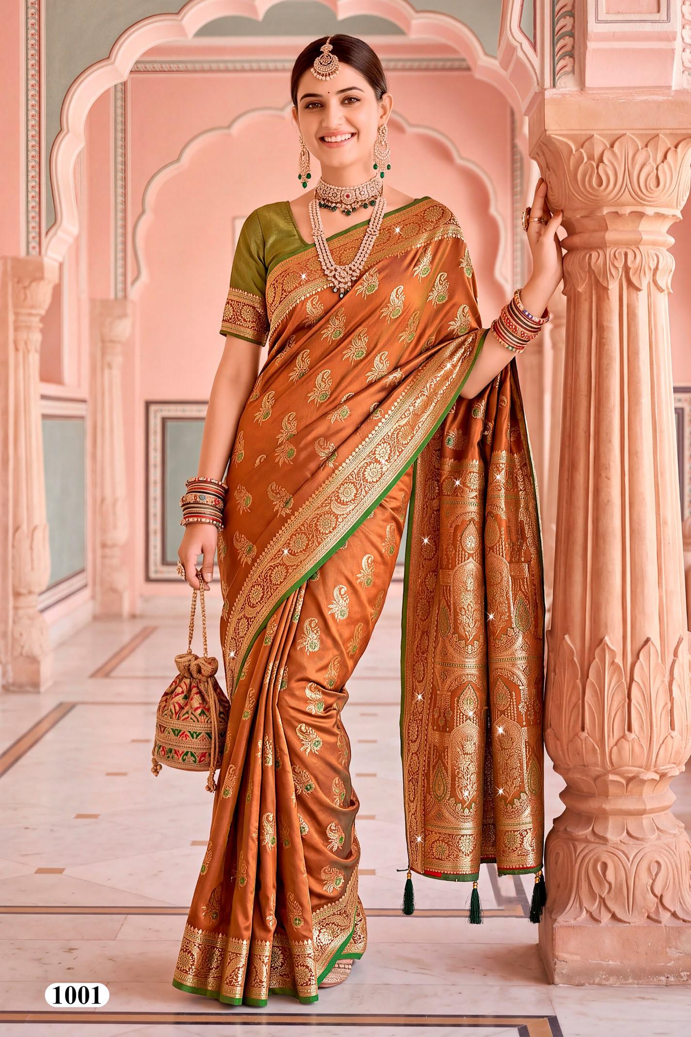Saroj Rimzim satin saroski vol.1 satin silk in surat price wholesale
