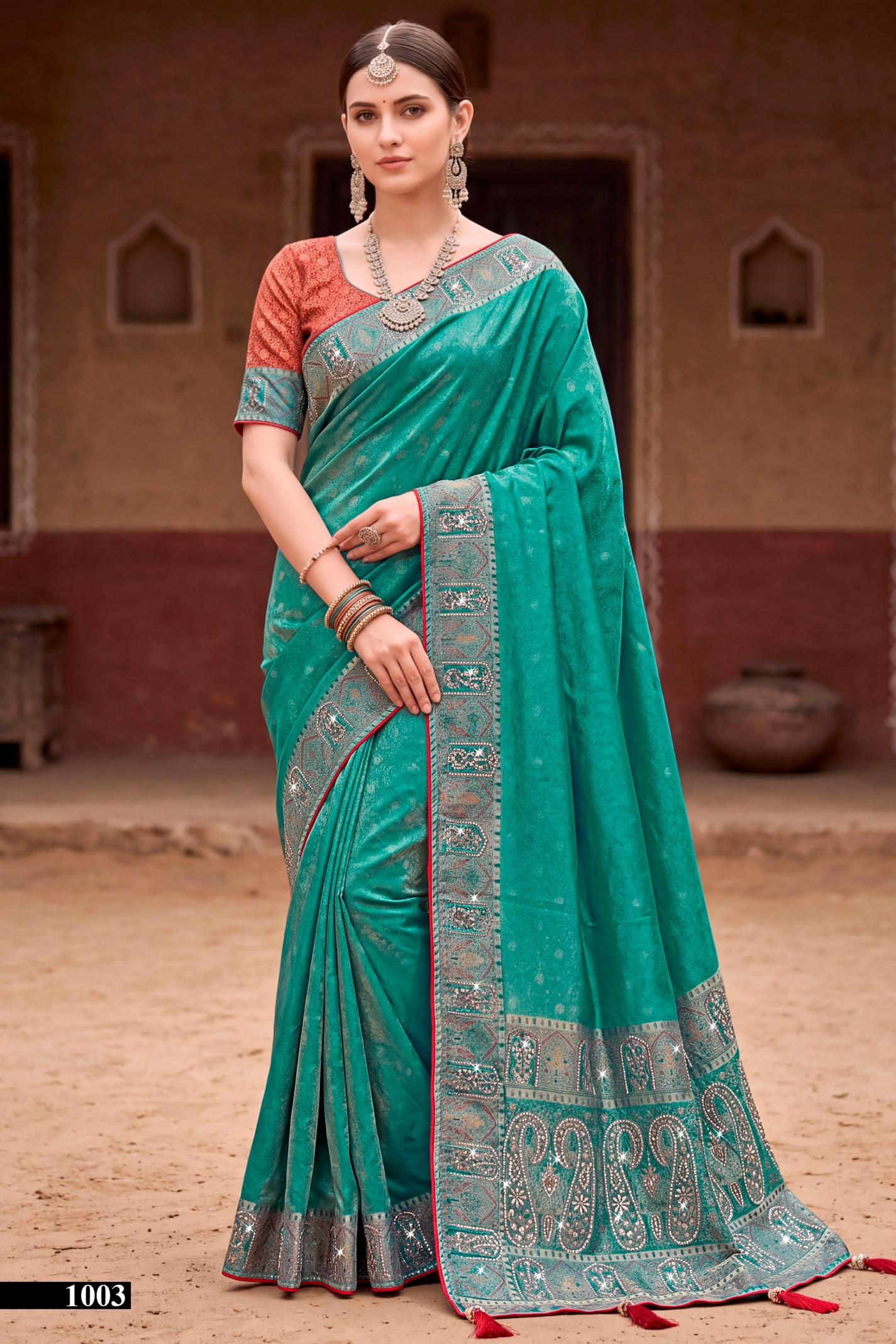 Saroj Sanwariya satin saroski vol.1 satin silk saree in surat price wholesale