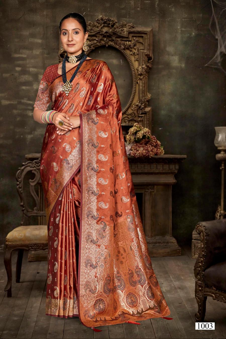Saroj Sparsh satin saroski vol.1 satin silk saree in surat with price wholeasle