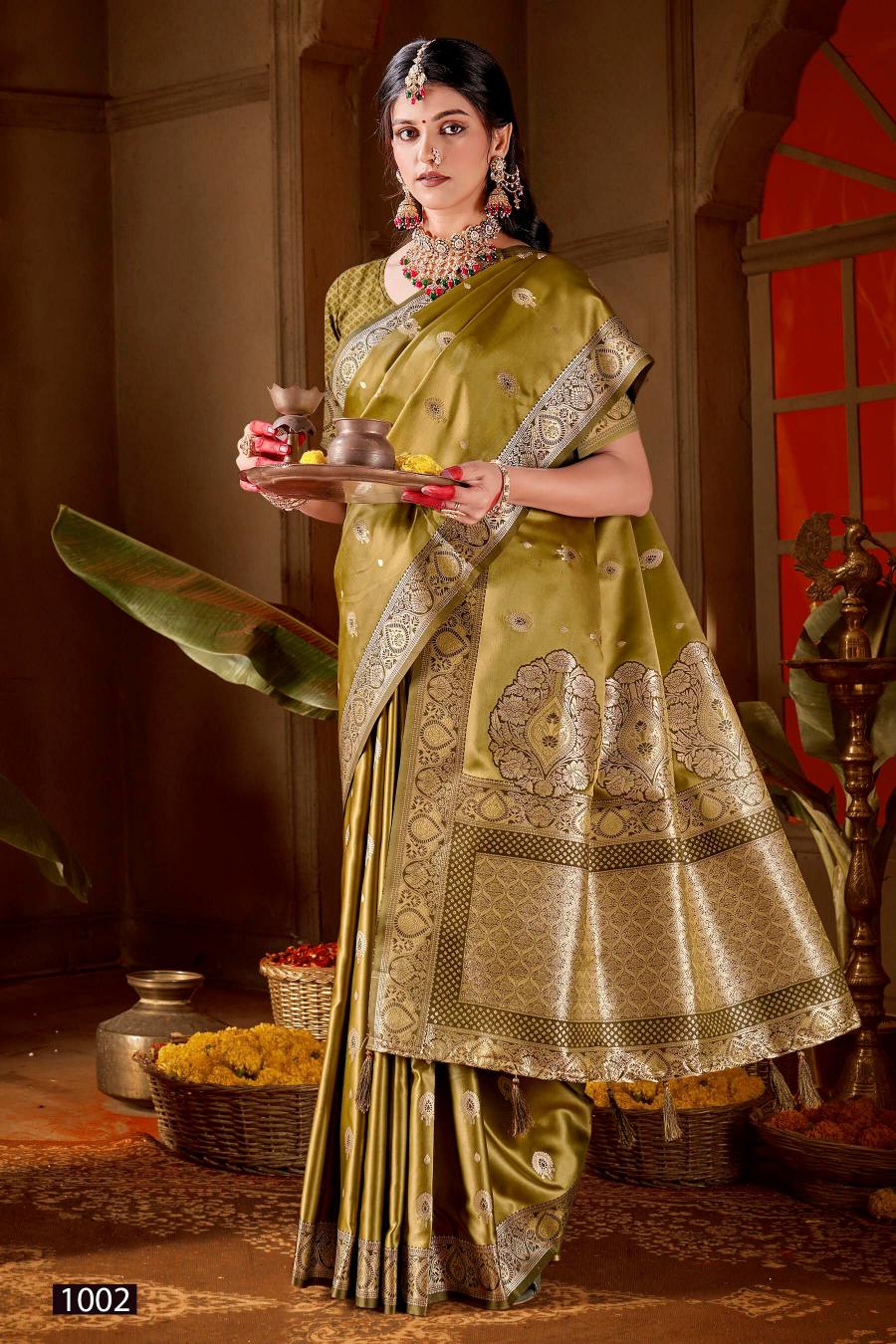 Saroj Sparsh satin saroski vol.2 satin silk saree in surat with price wholeasle