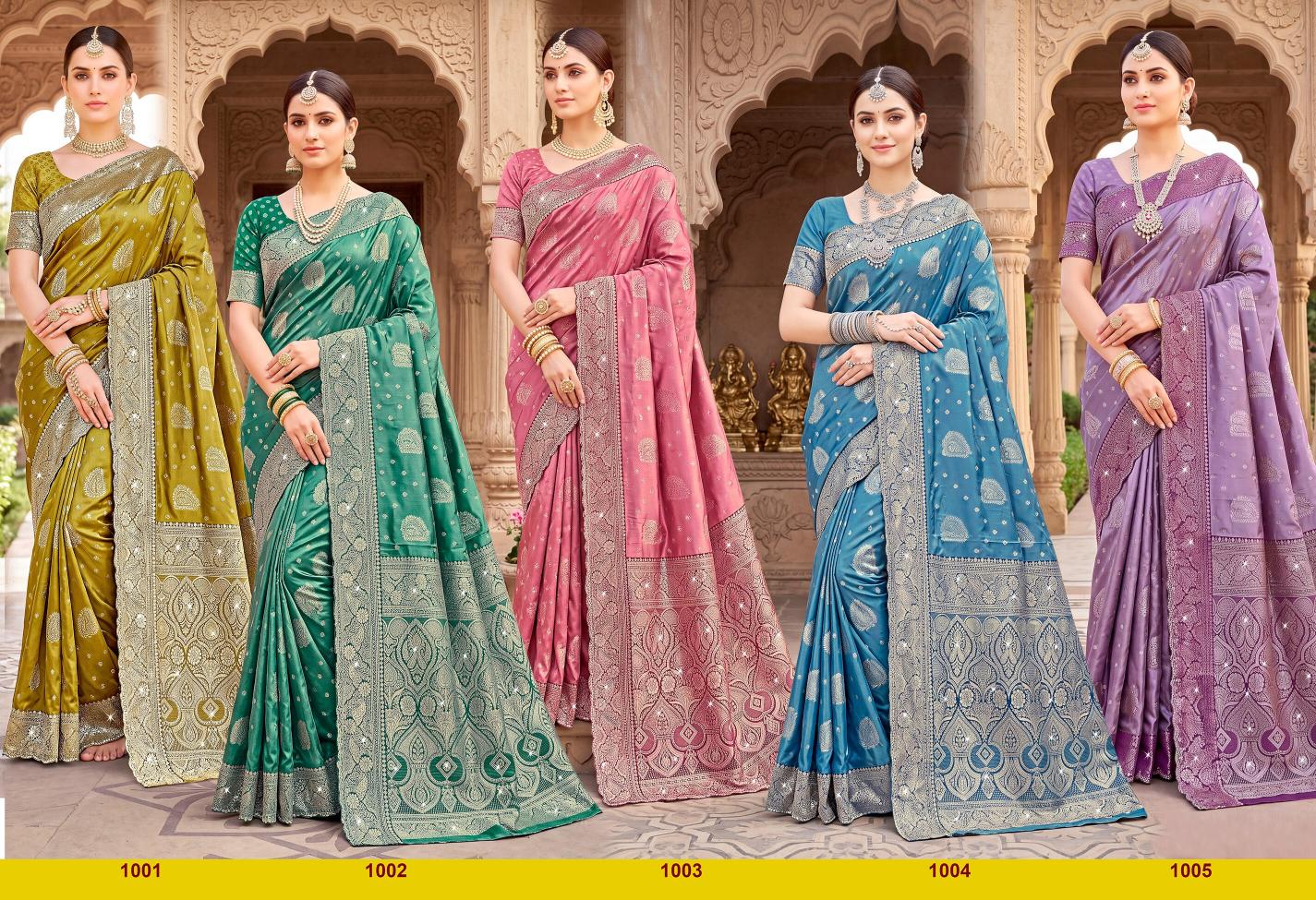 Saroj Tanvi jarkan vol.1 silk saree in surat price wholesale