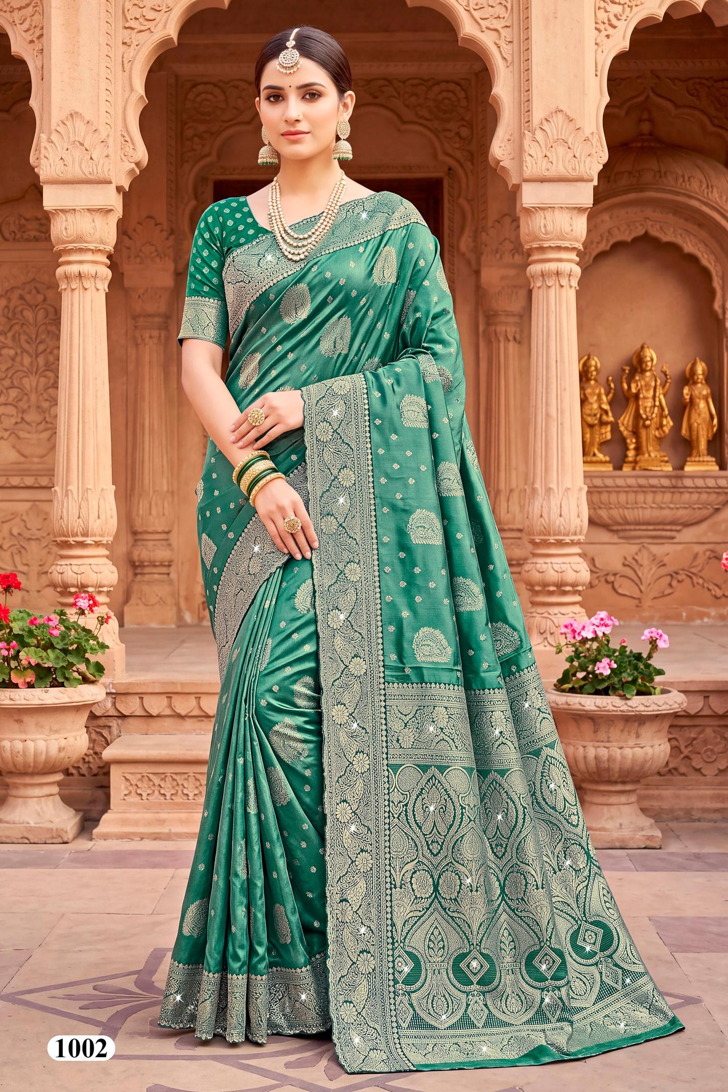 Saroj Tanvi jarkan vol.1 silk saree in surat price wholesale