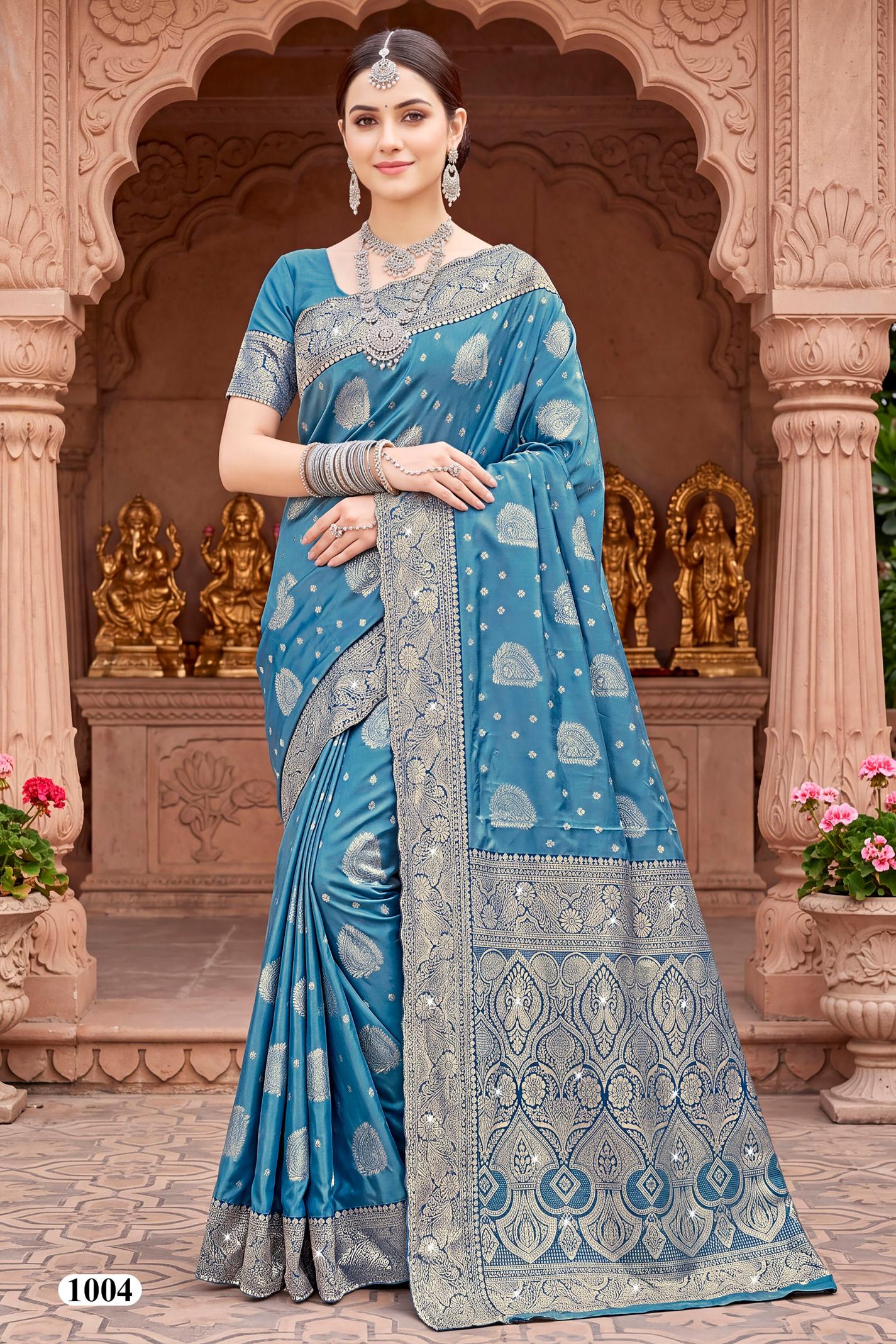 Saroj Tanvi jarkan vol.1 silk saree in surat price wholesale
