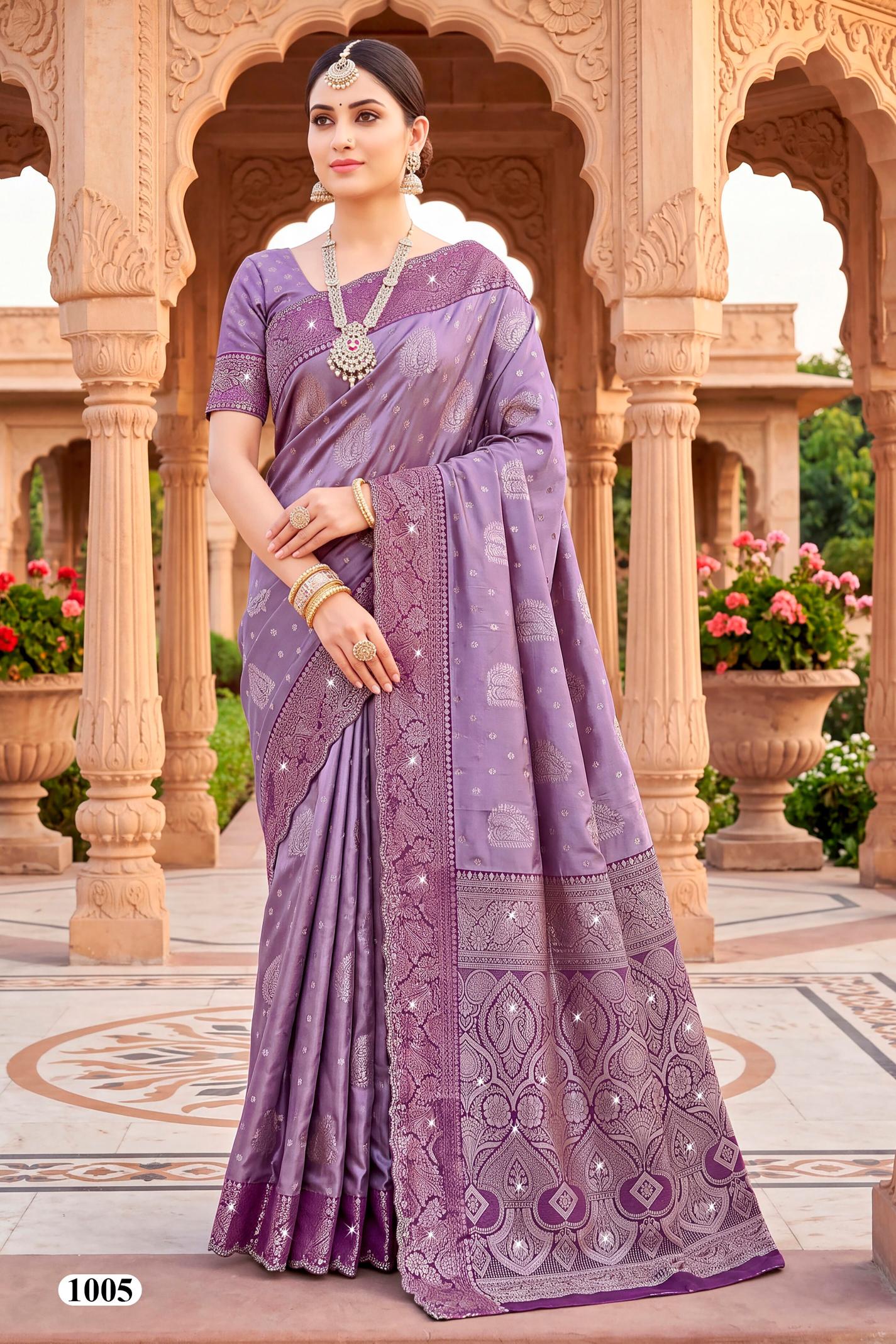 Saroj Tanvi jarkan vol.1 silk saree in surat price wholesale