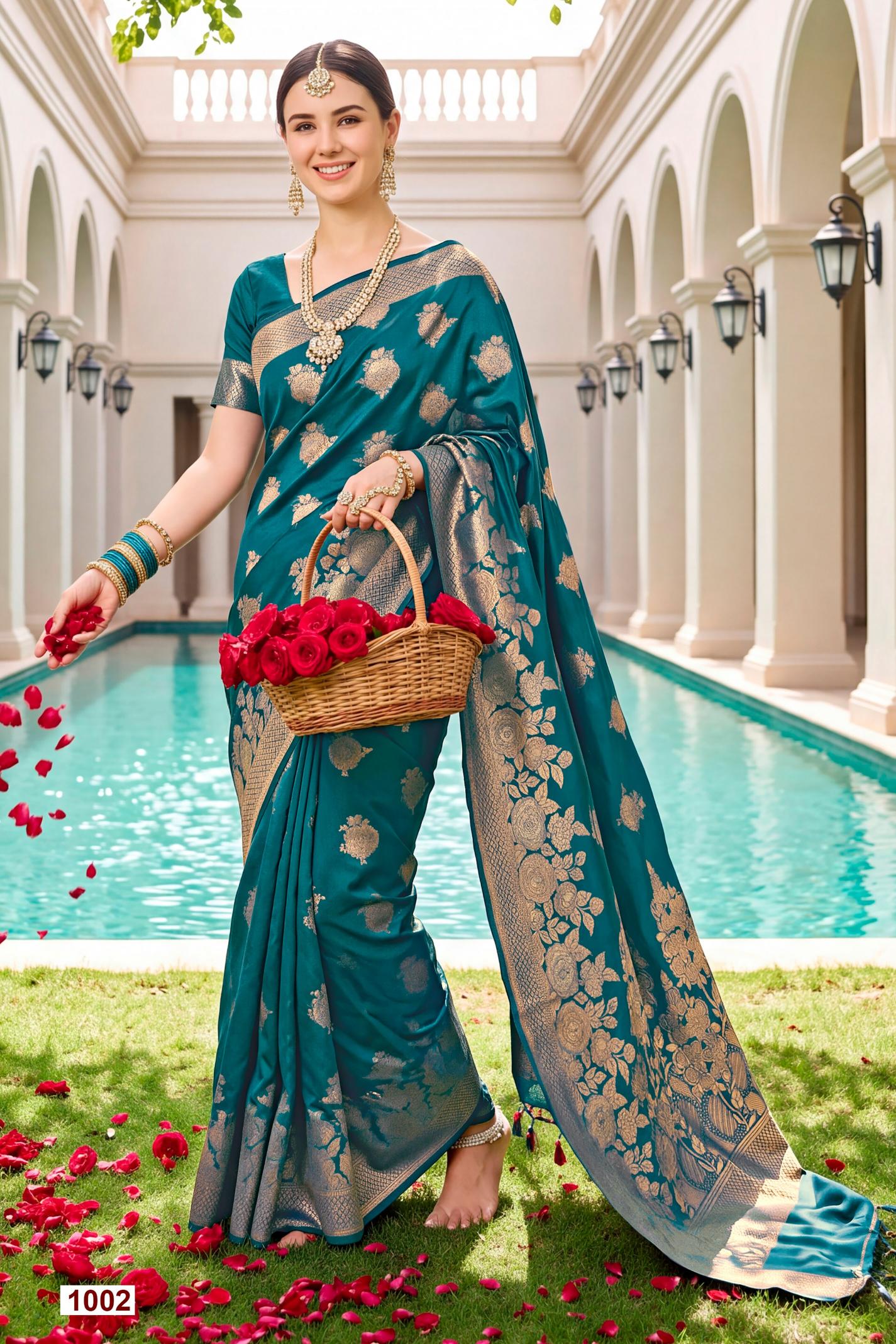Saroj Titan silk vol.1 soft silk saree in surat with price wholesale