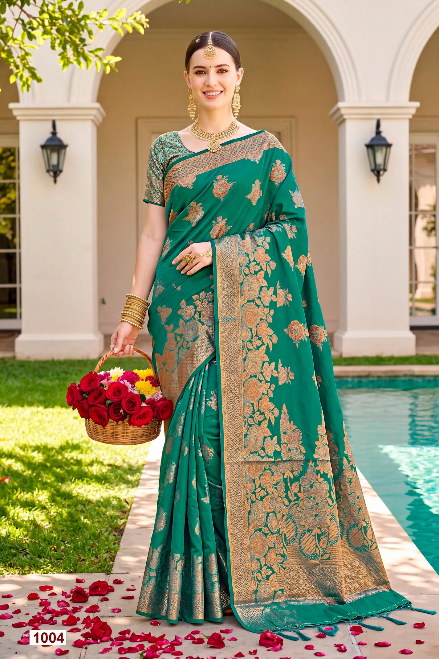 Saroj Titan silk vol.1 soft silk saree in surat with price wholesale