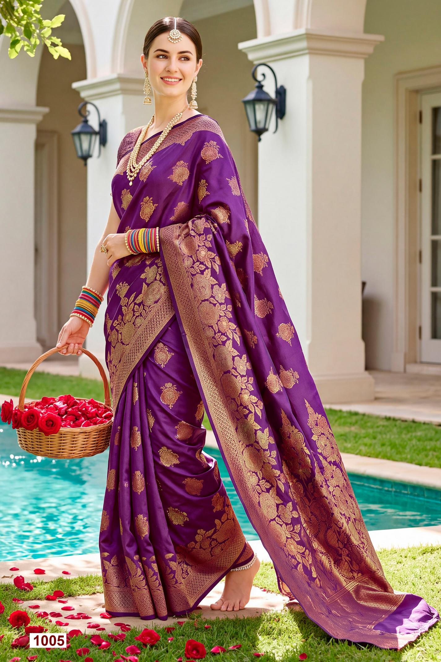 Saroj Titan silk vol.1 soft silk saree in surat with price wholesale