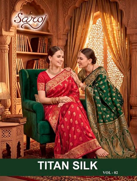 Saroj Titan silk vol.2 soft silk saree in surat with price wholesale