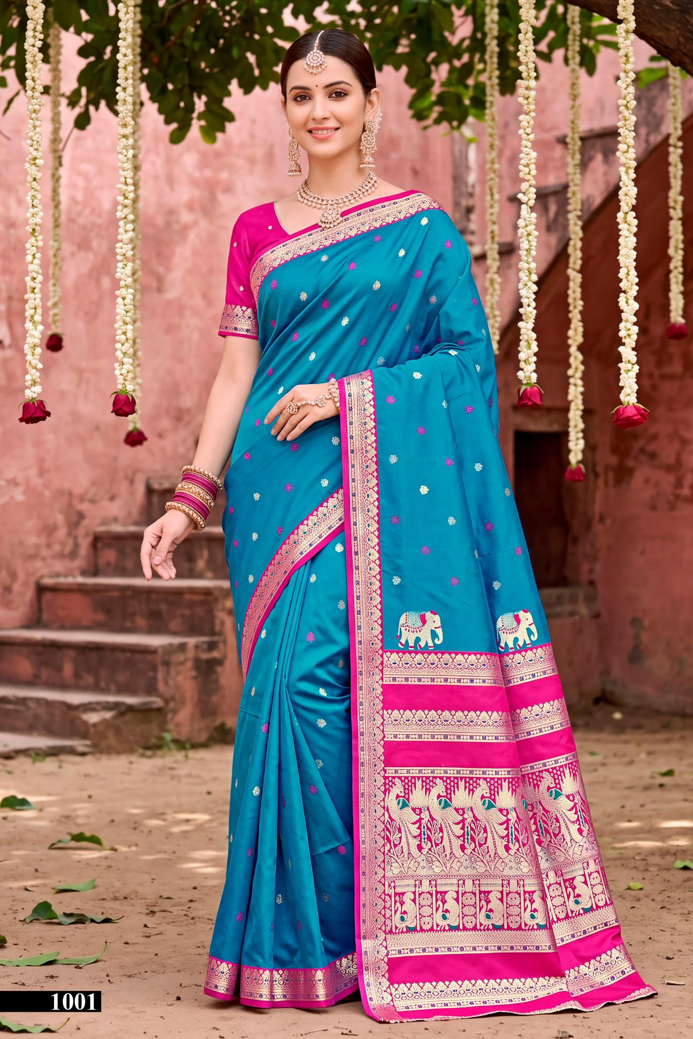 Saroj Usha silk vol.1  silk saree in surat price wholesale