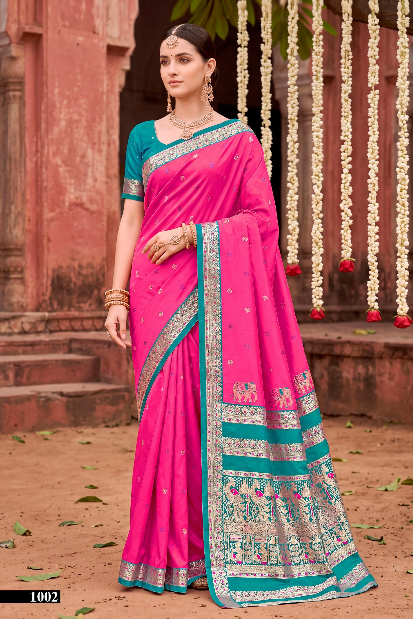 Saroj Usha silk vol.1  silk saree in surat price wholesale