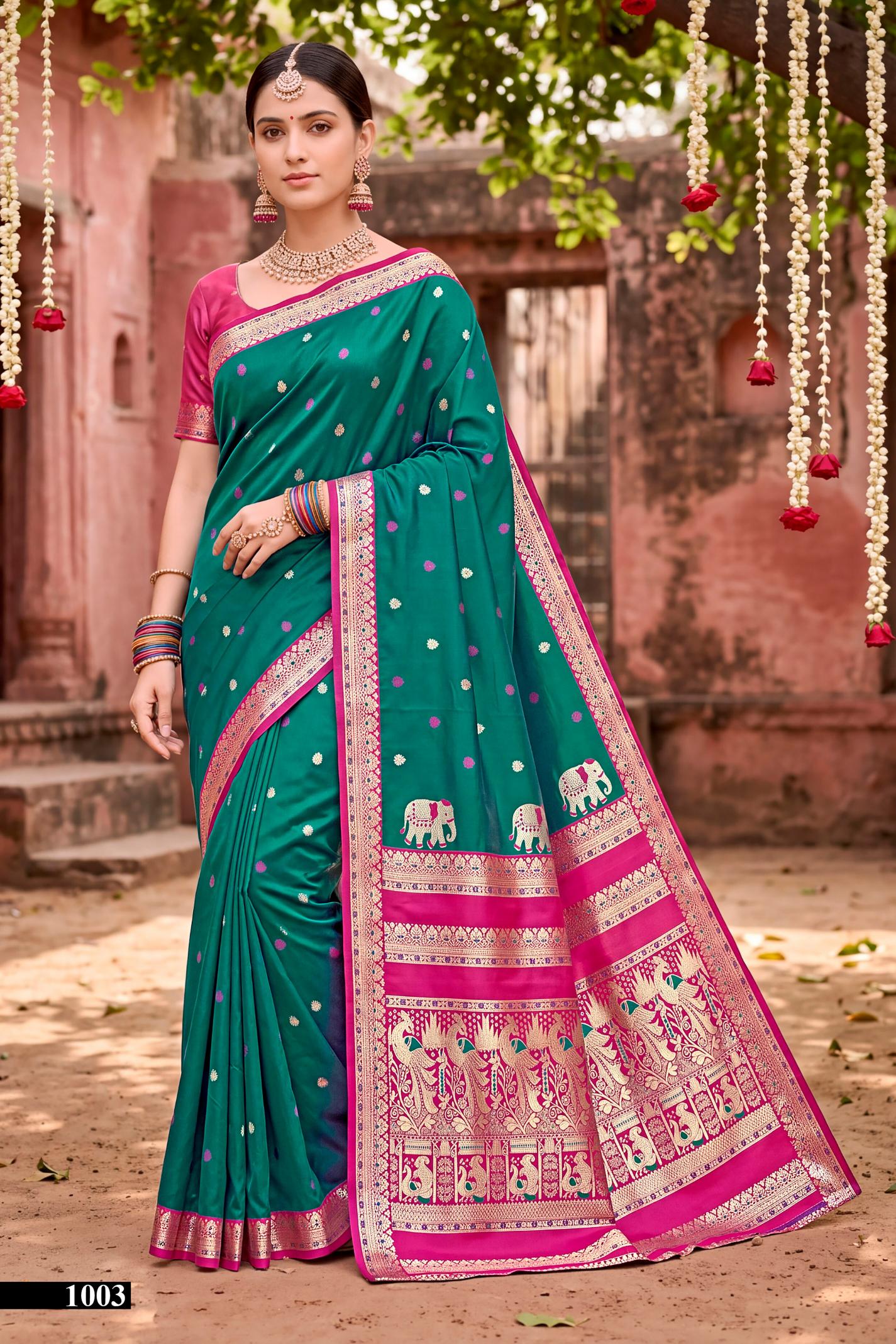 Saroj Usha silk vol.1  silk saree in surat price wholesale