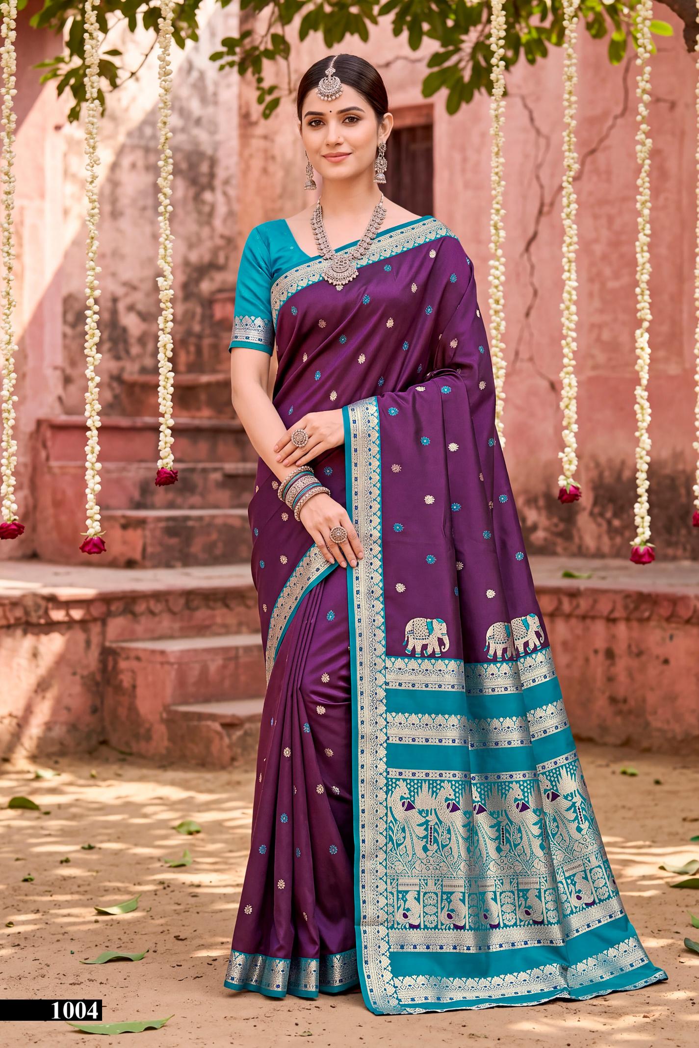 Saroj Usha silk vol.1  silk saree in surat price wholesale