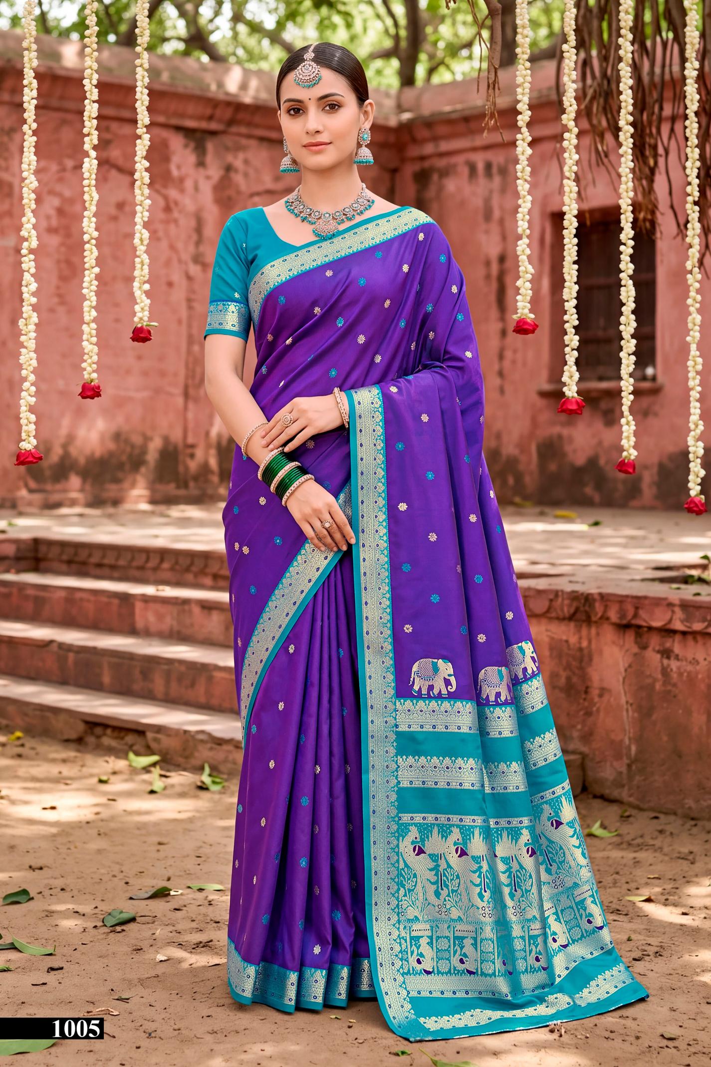 Saroj Usha silk vol.1  silk saree in surat price wholesale