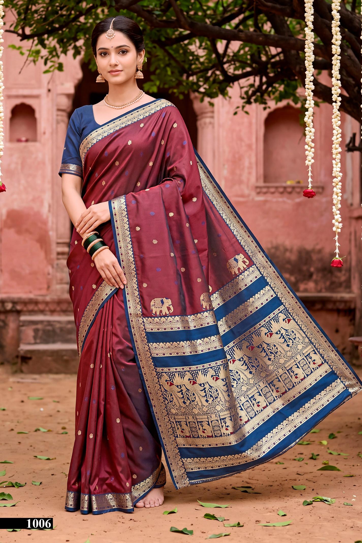 Saroj Usha silk vol.1  silk saree in surat price wholesale