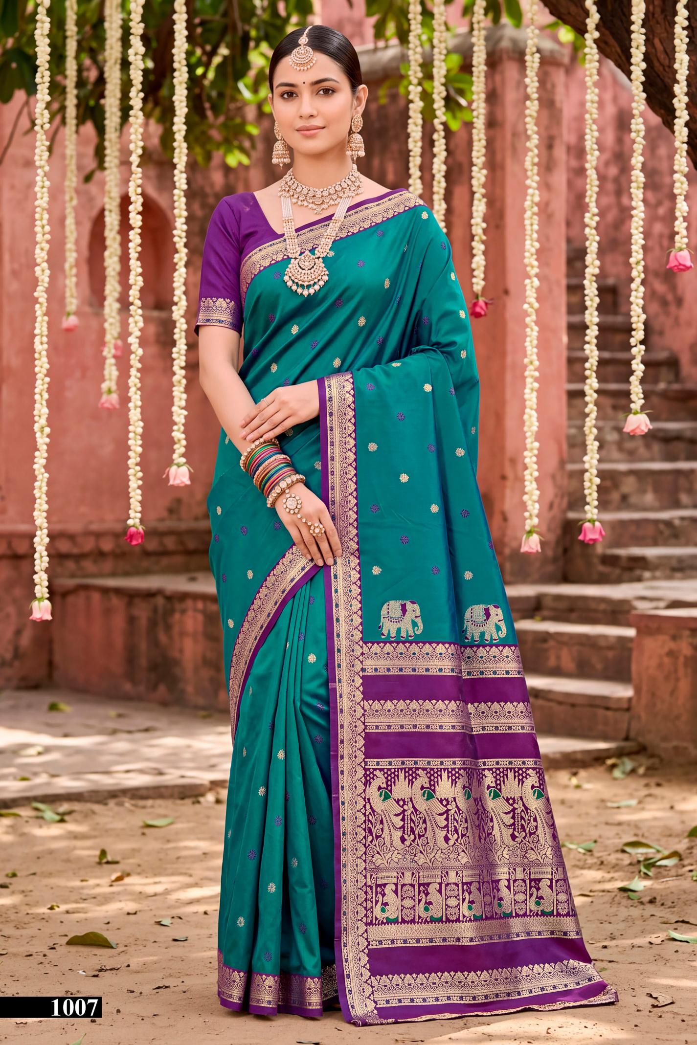 Saroj Usha silk vol.1  silk saree in surat price wholesale