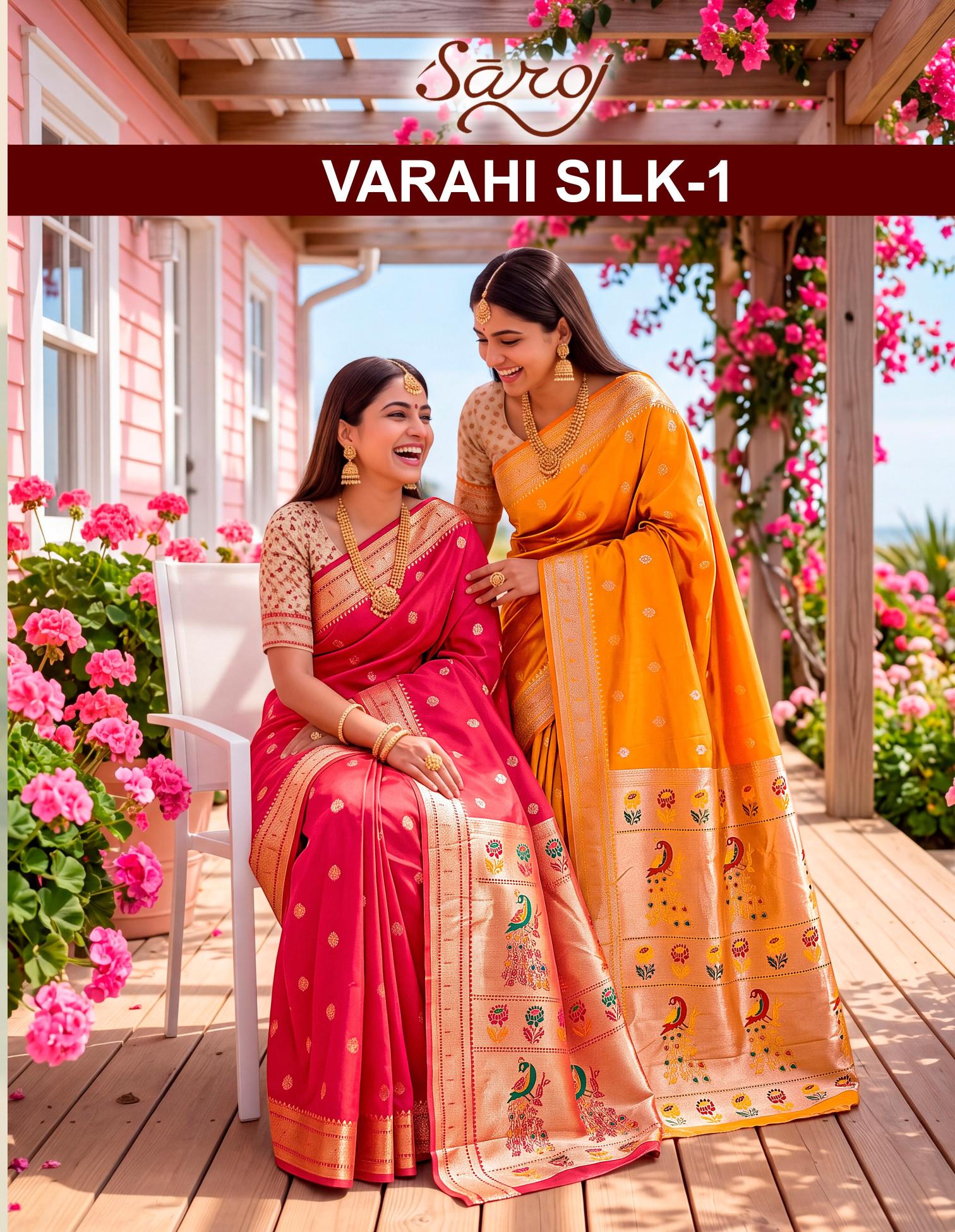 Saroj Varahi silk vol.1 silk saree in surat price wholesale