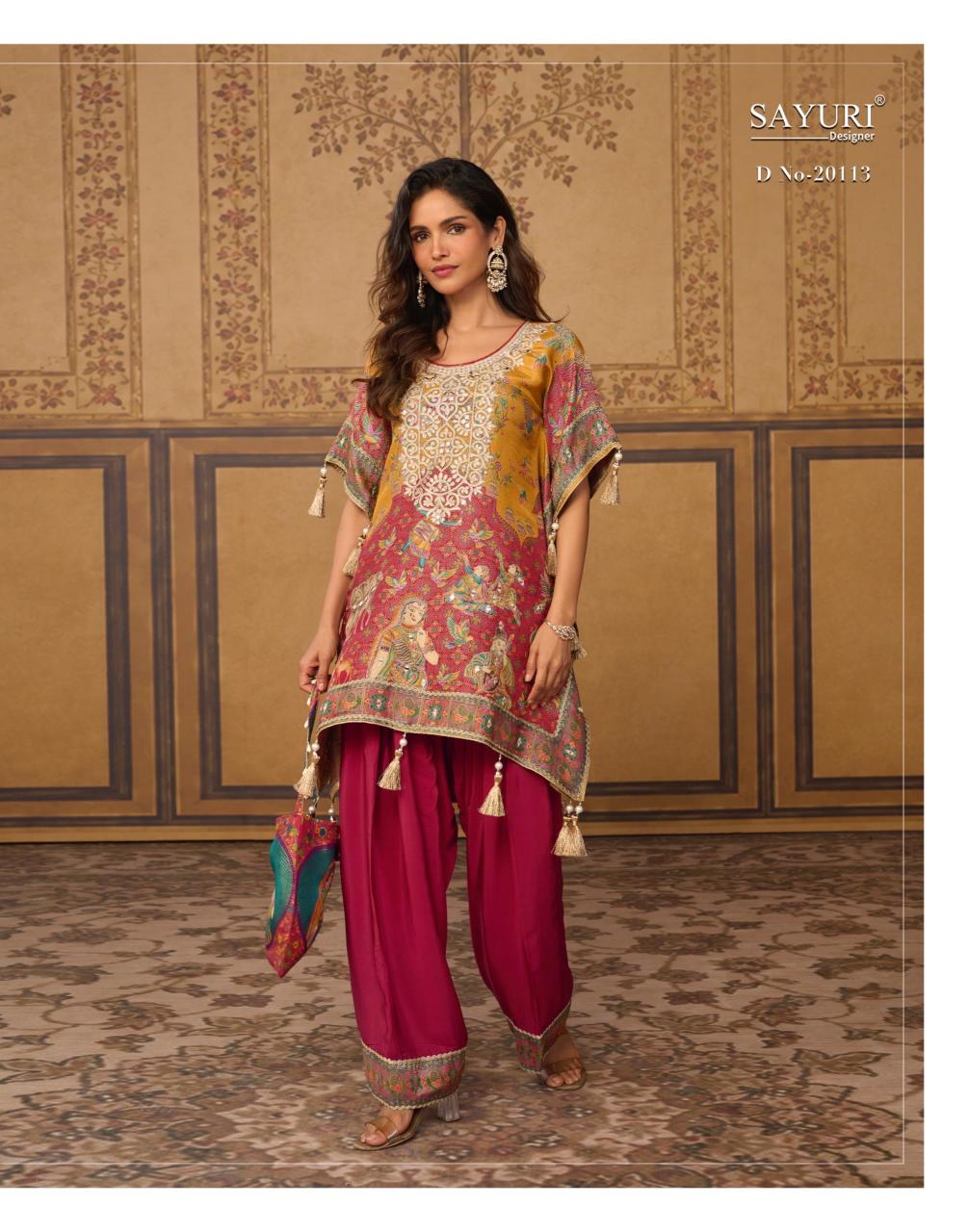 Sayuri Dori catalog Kaftan kurti wholesale market in ulhasnagar