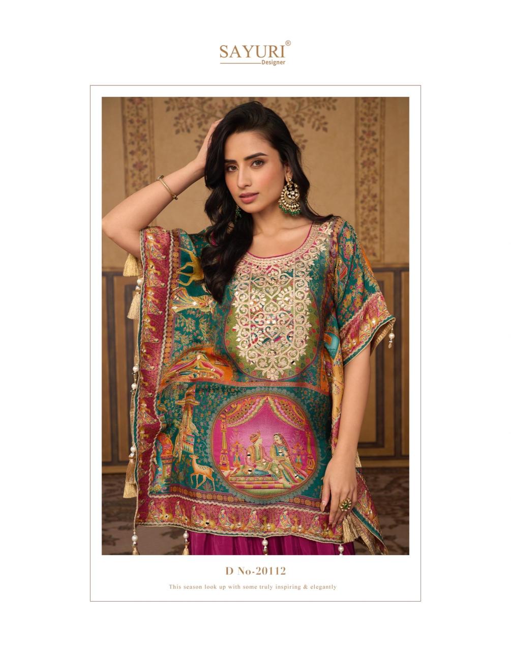 Sayuri Dori catalog Kaftan kurti wholesale market in ulhasnagar