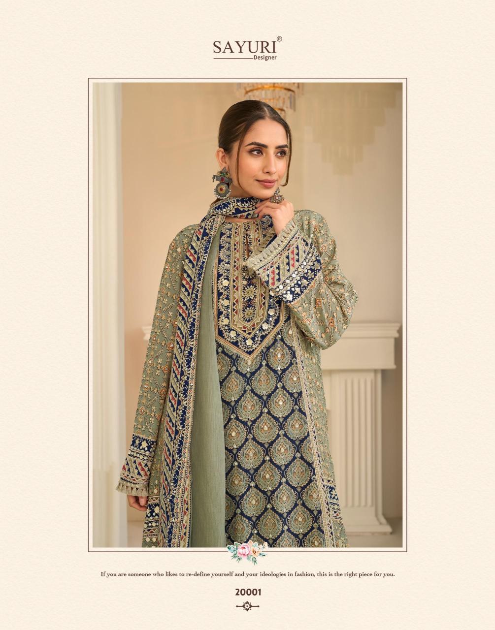 Sayuri Ehsaas catalog designer salwar kameez wholesale in chennai