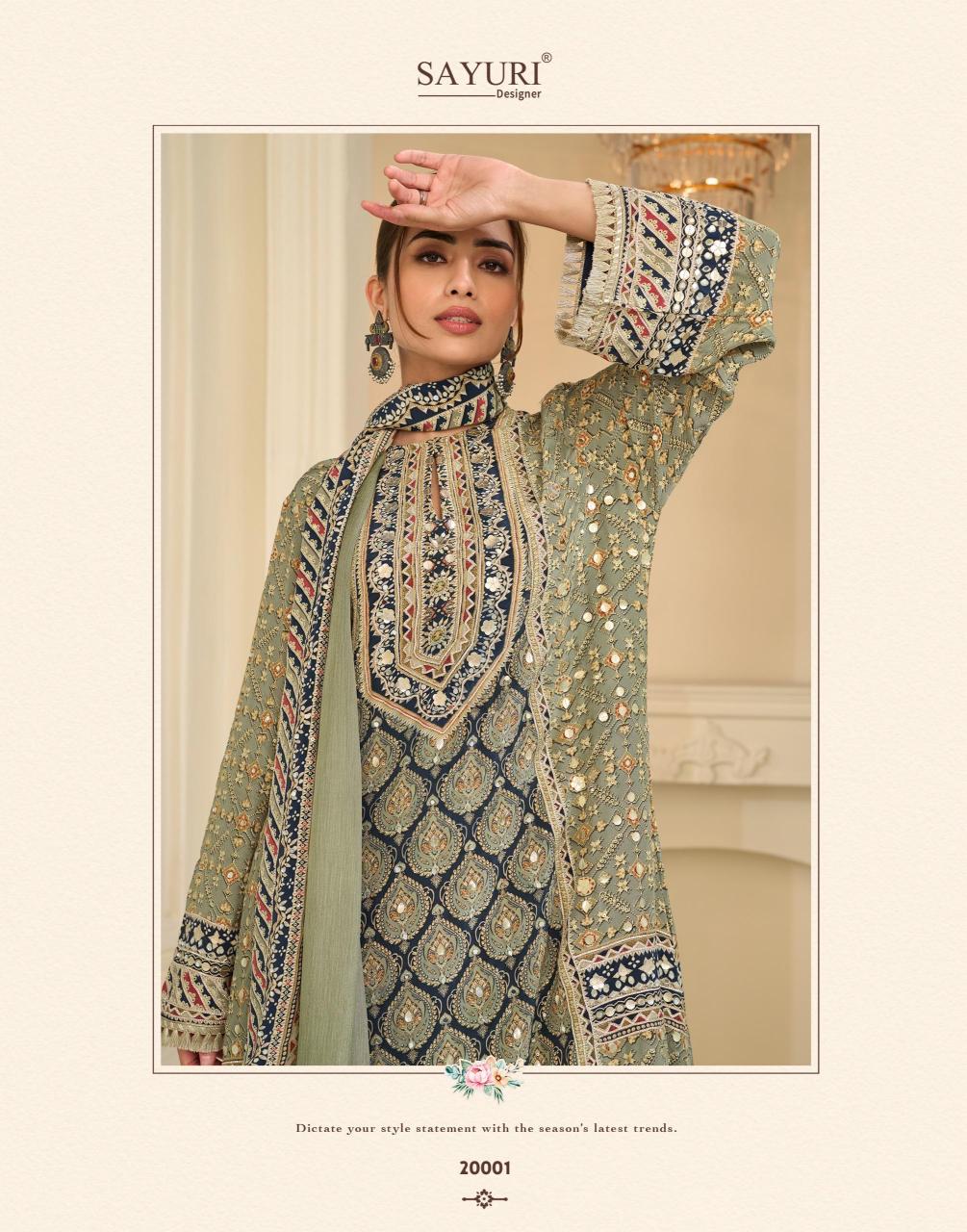 Sayuri Ehsaas catalog designer salwar kameez wholesale in chennai