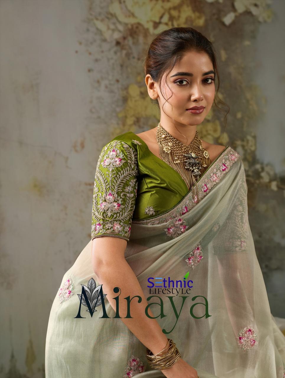Sethnic Miraya catalog saree cover wholesale market in mumbai