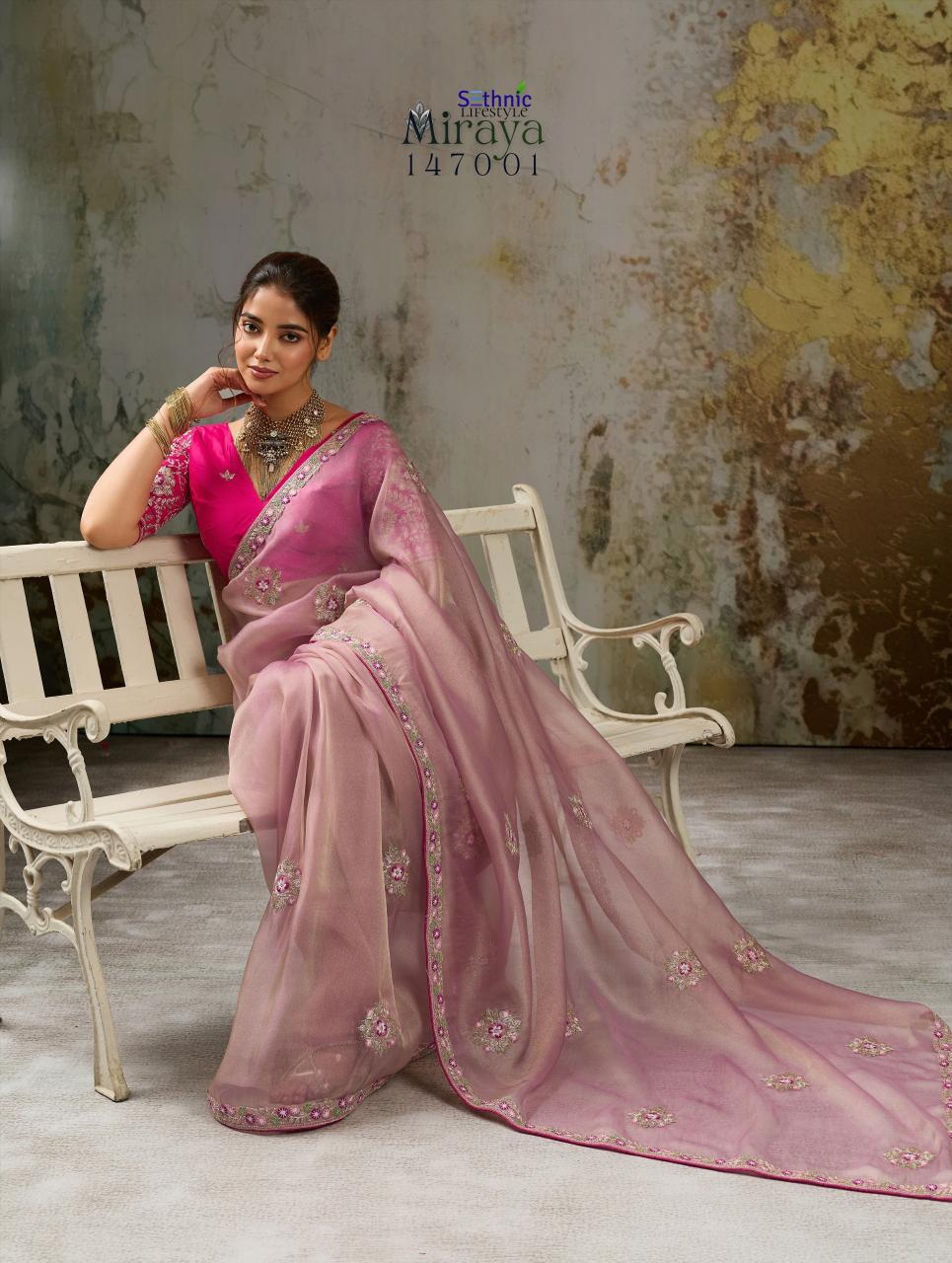 Sethnic Miraya catalog saree cover wholesale market in mumbai