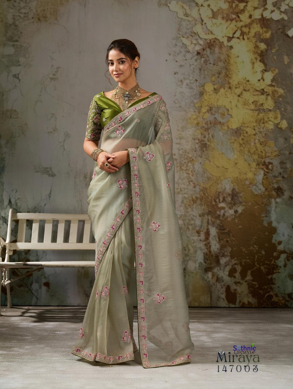Sethnic Miraya catalog saree cover wholesale market in mumbai