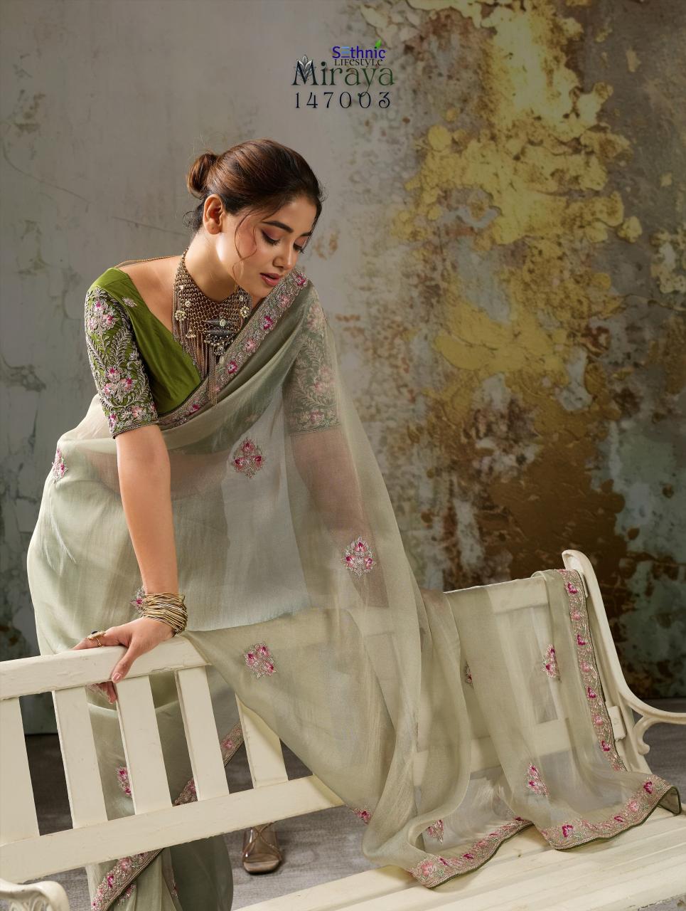 Sethnic Miraya catalog saree cover wholesale market in mumbai