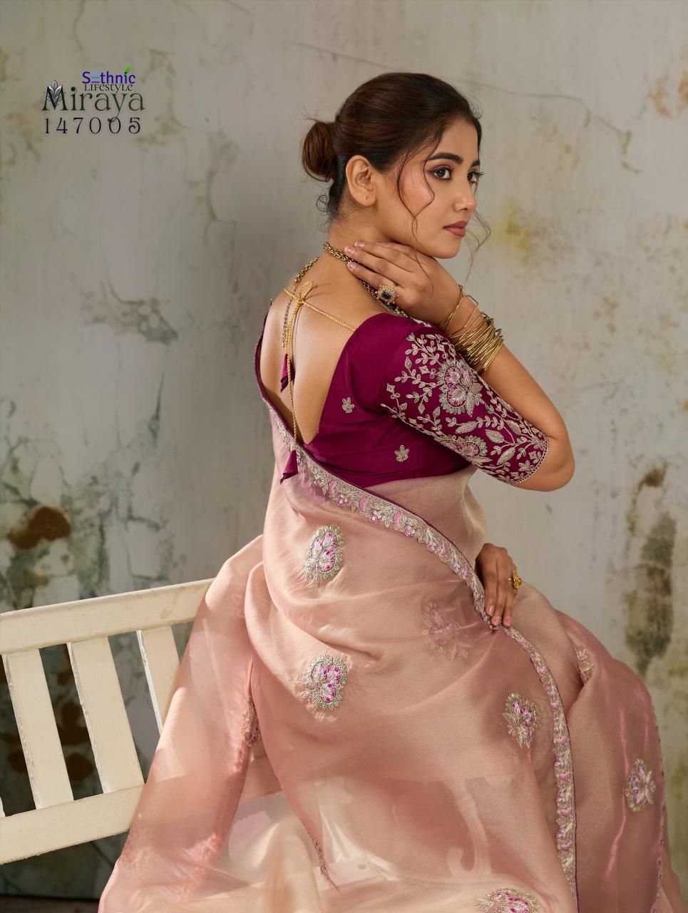 Sethnic Miraya catalog saree cover wholesale market in mumbai