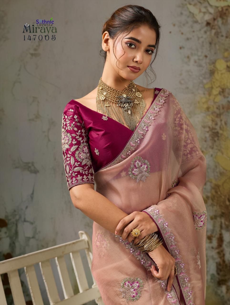 Sethnic Miraya catalog saree cover wholesale market in mumbai