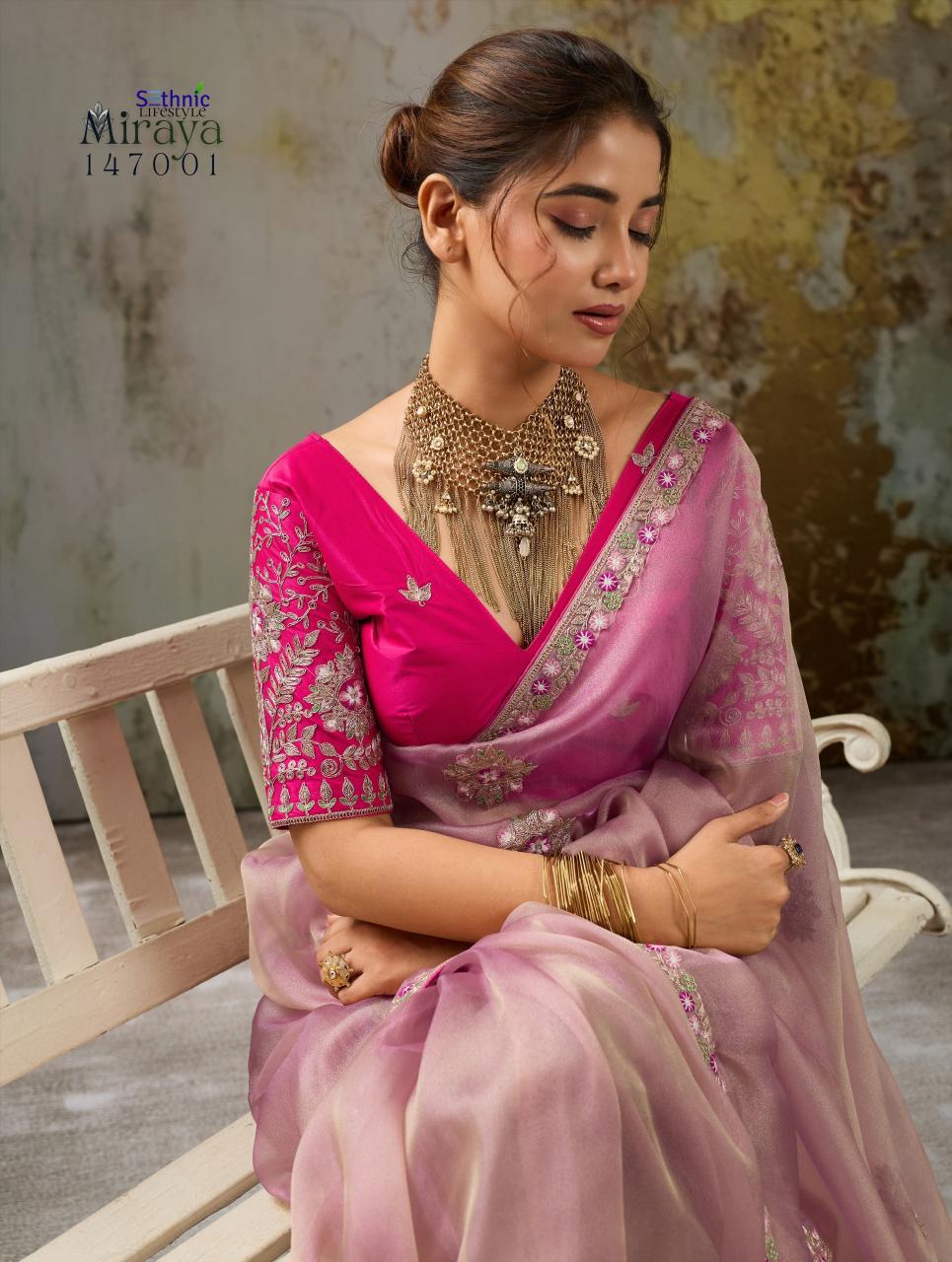 Sethnic Miraya catalog saree cover wholesale market in mumbai