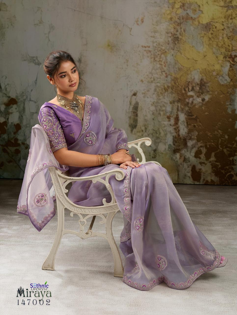 Sethnic Miraya catalog saree cover wholesale market in mumbai