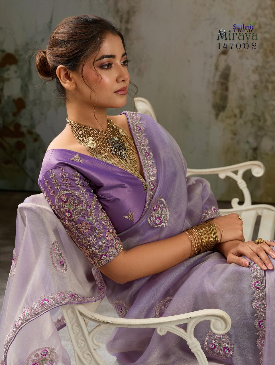 Sethnic Miraya catalog saree cover wholesale market in mumbai