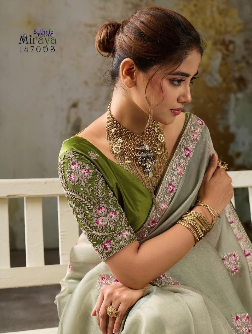 Sethnic Miraya catalog saree cover wholesale market in mumbai
