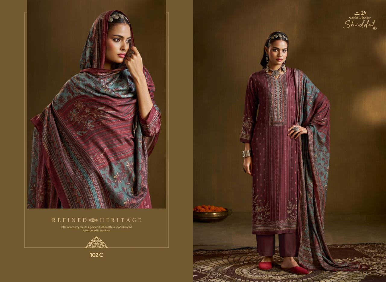 Shiddat Calista 102 catalog designer salwar kameez wholesale in delhi