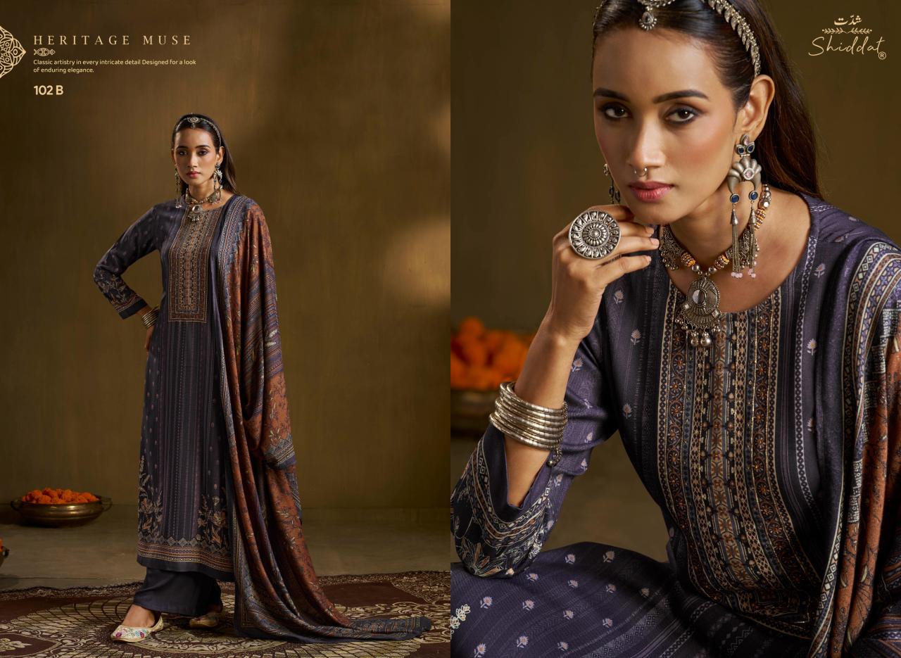 Shiddat Calista 102 catalog designer salwar kameez wholesale in delhi