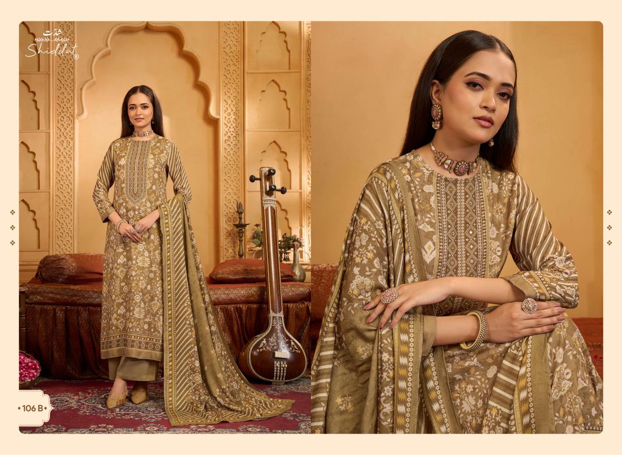 Shiddat Calista 106 catalog indian salwar kameez wholesale uk