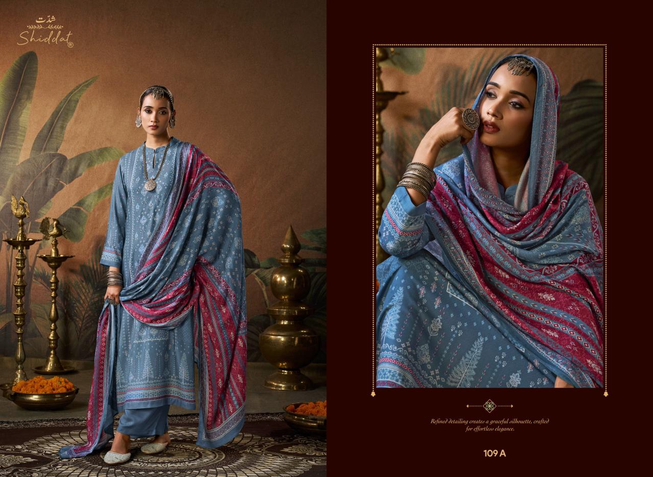 Shiddat Calista 109 catalog designer salwar kameez wholesalers india