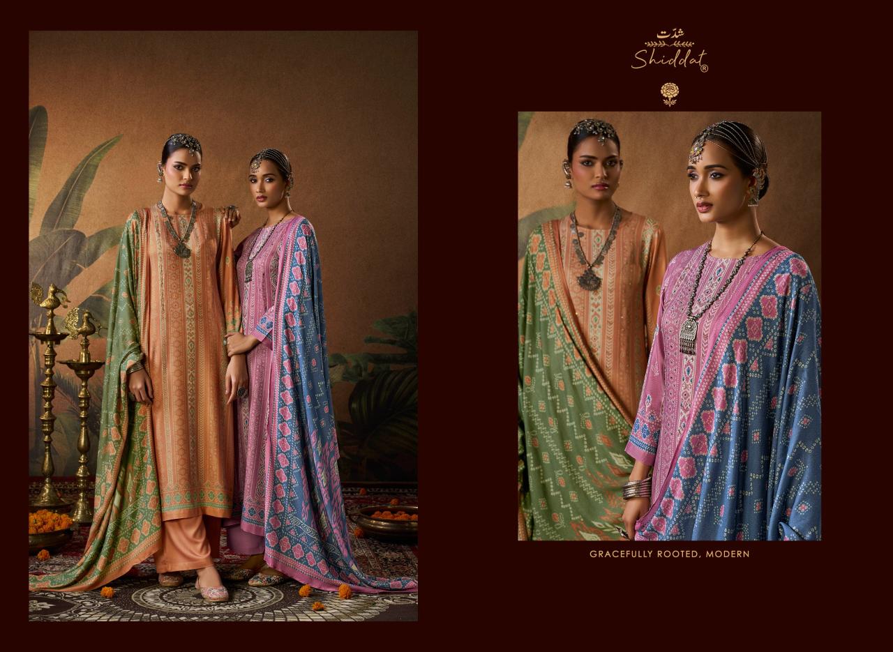 Shiddat Calista 110 catalog wholesale pure linen salwar kameez