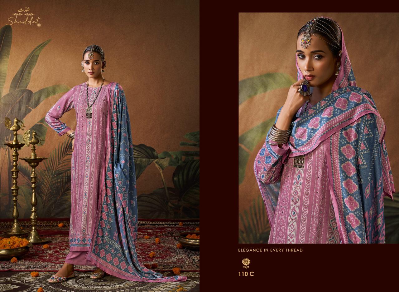 Shiddat Calista 110 catalog wholesale pure linen salwar kameez