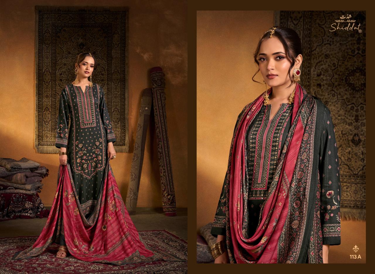 Shiddat Calista 113 catalog designer salwar kameez wholesale in surat