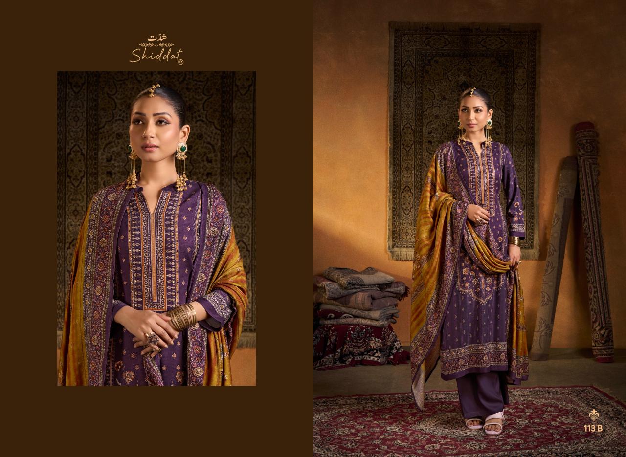 Shiddat Calista 113 catalog designer salwar kameez wholesale in surat