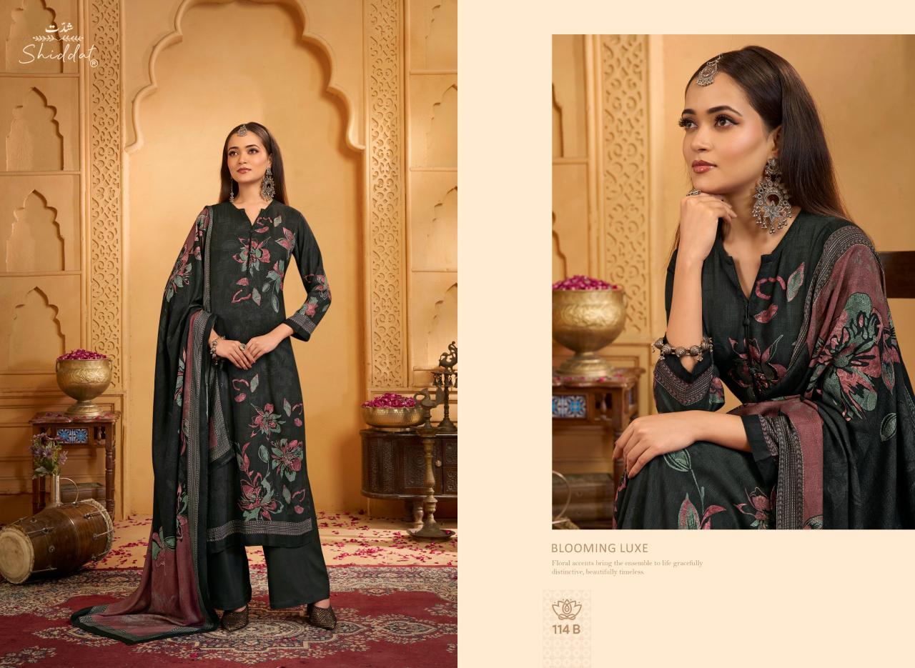 Shiddat Calista 114 catalog wholesale printed salwar kameez